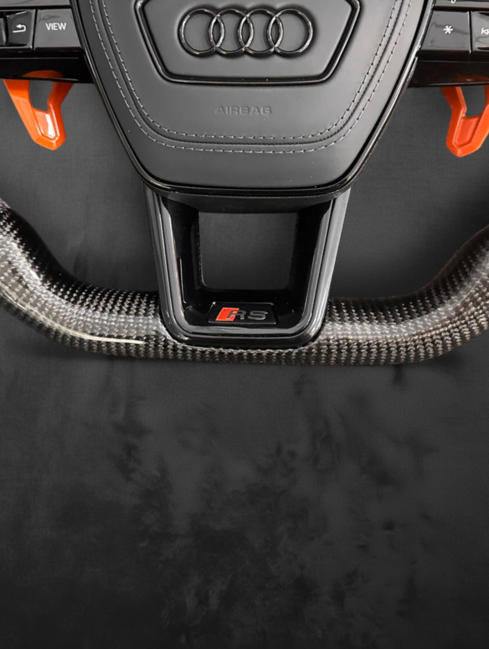 Custom Audi Steering Wheel Orange Edition