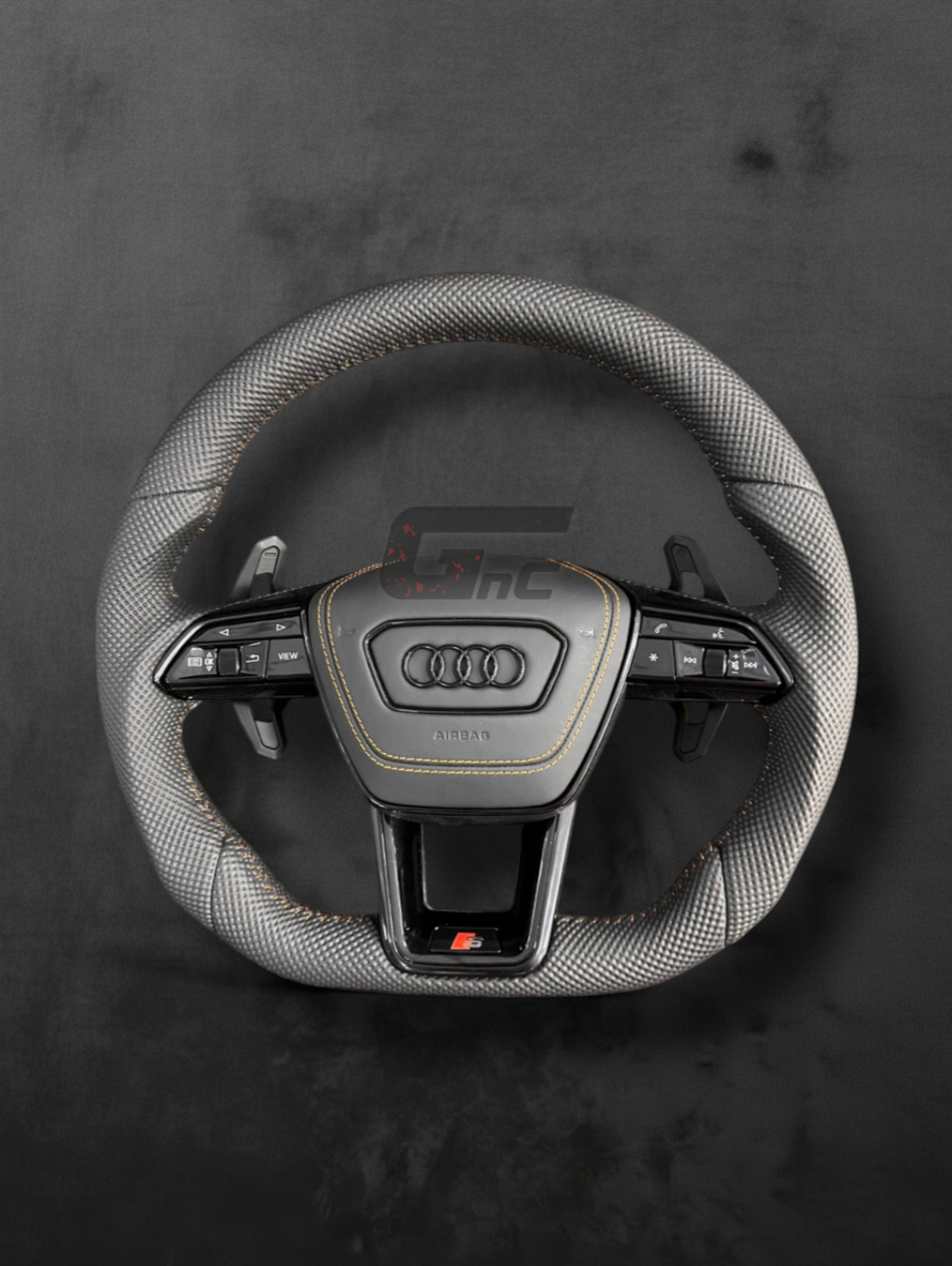 Custom Audi Perforated leather Sport Steering Wheel