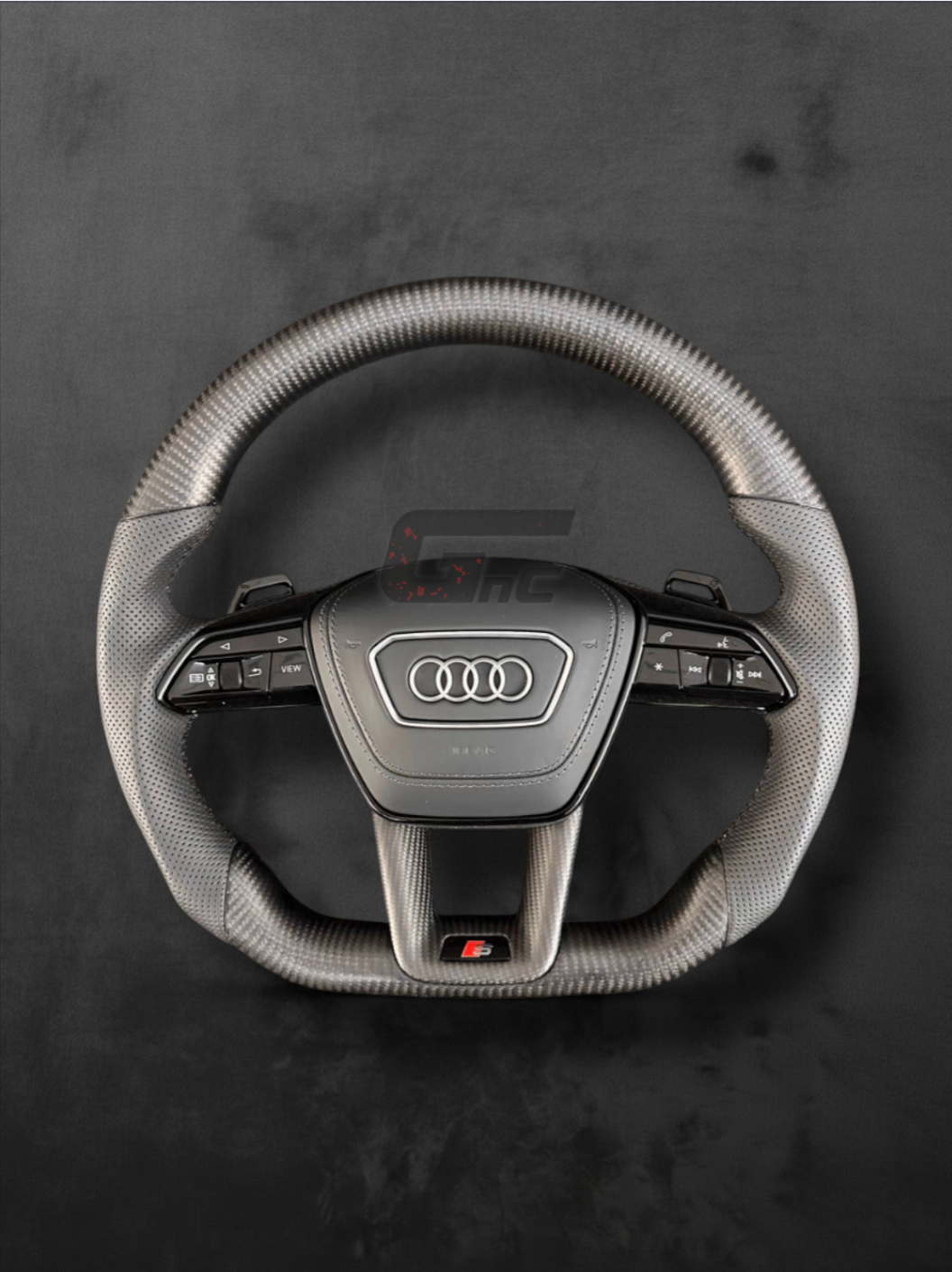 Custom Audi Matte Carbon Sport Steering Wheel