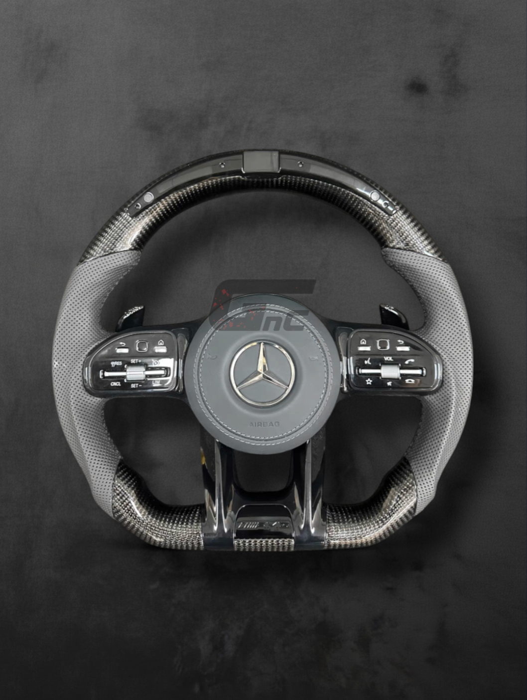 Custom AMG Carbon Performance Steering Wheel — LED Display