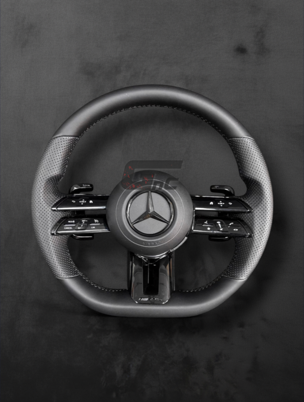 Custom AMG grey perforated leather - Performance Steering Wheel