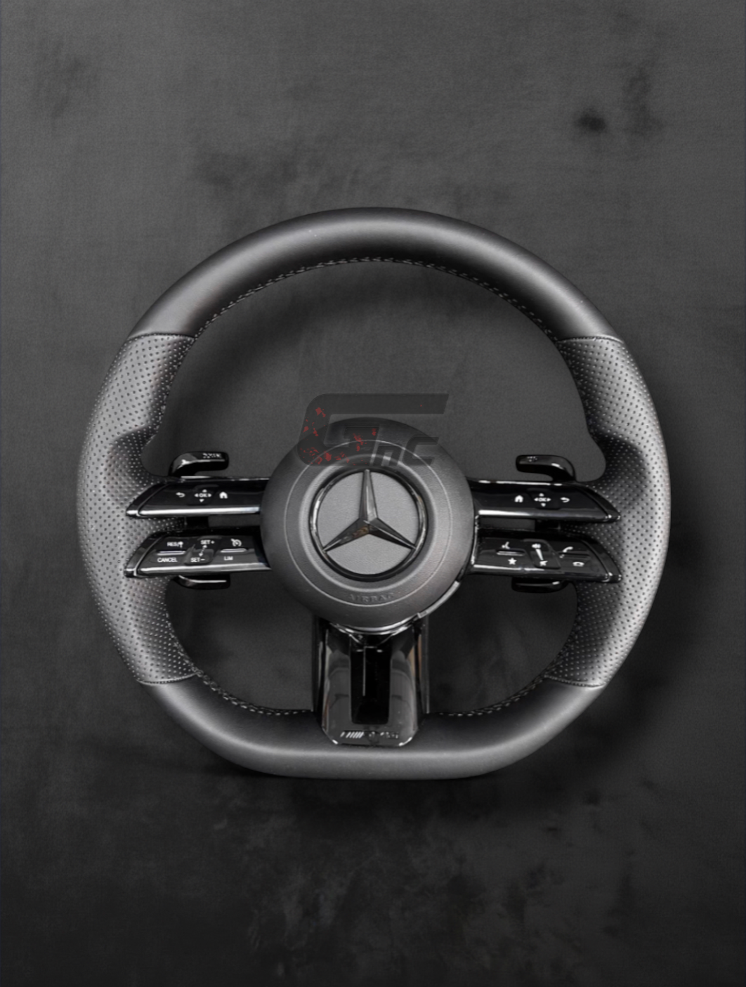 Custom AMG grey perforated leather - Performance Steering Wheel