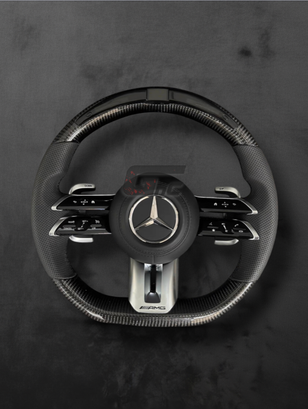 Custom AMG Carbon Performance Steering Wheel - LED Display