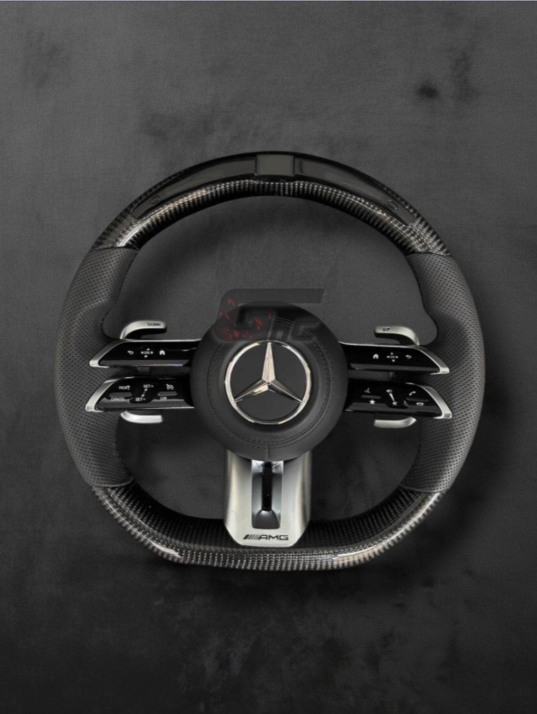 Custom AMG Carbon Performance Steering Wheel - LED Display
