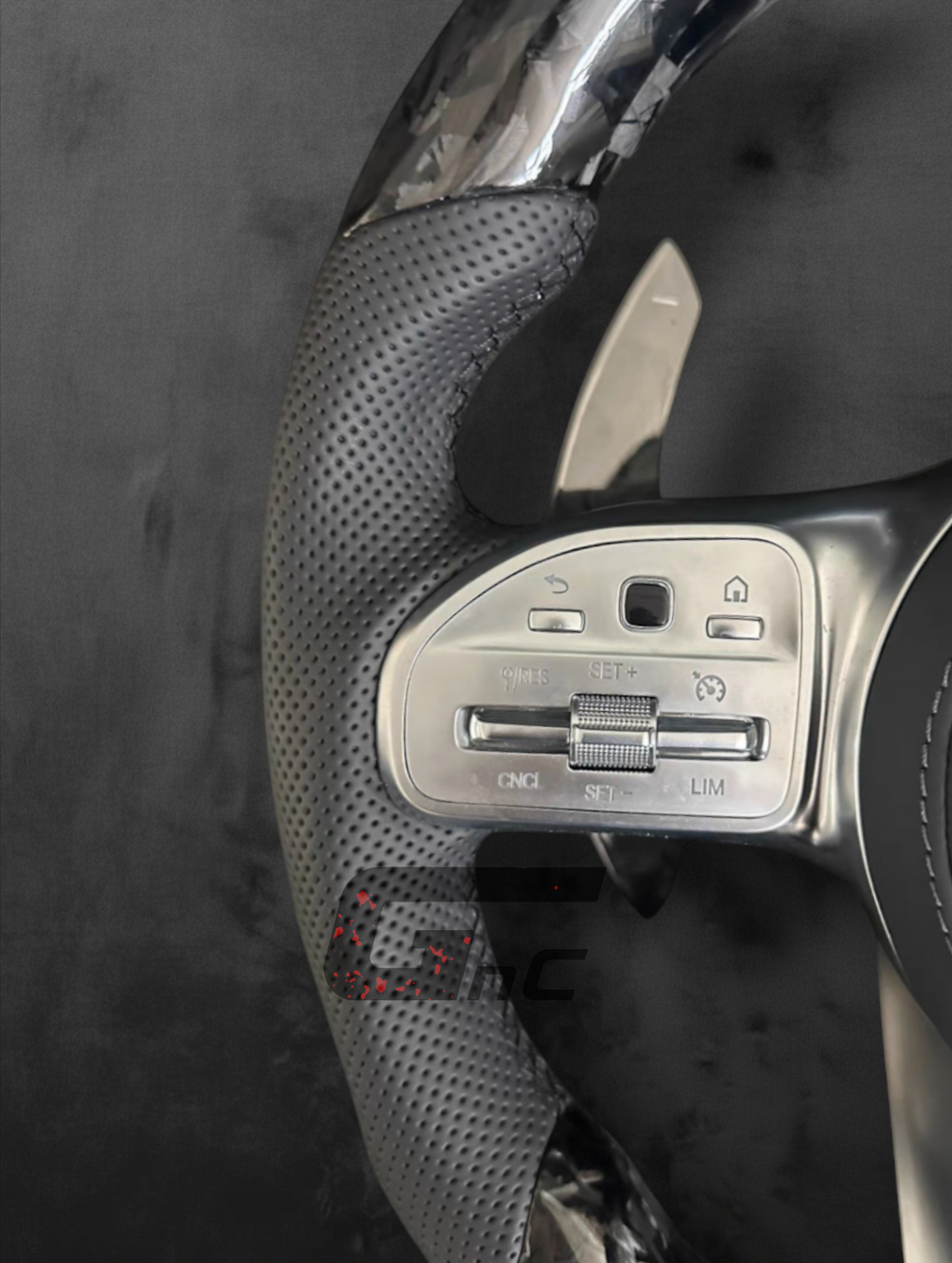 Custom AMG Forged Carbon performance Steering Wheel — LED Display