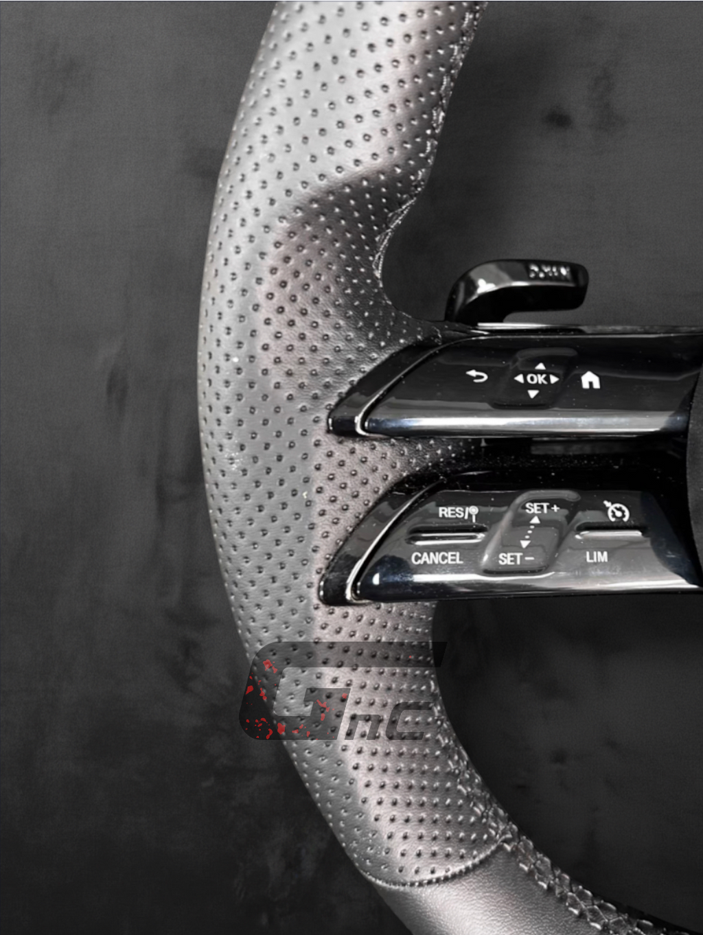 Custom AMG grey perforated leather - Performance Steering Wheel
