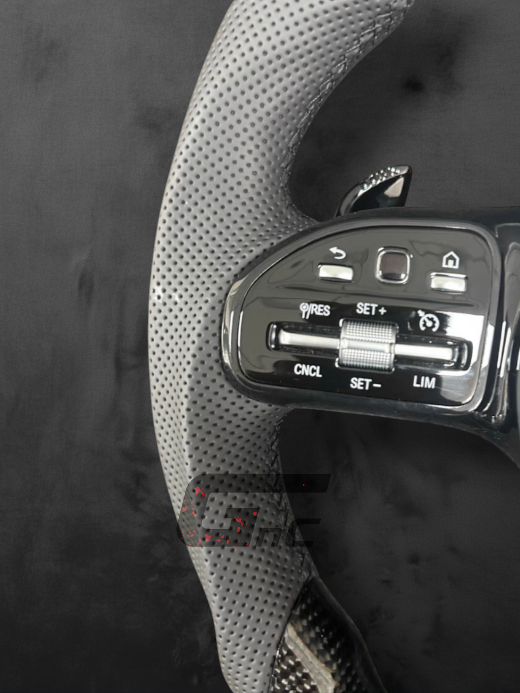Custom AMG Carbon Performance Steering Wheel — LED Display