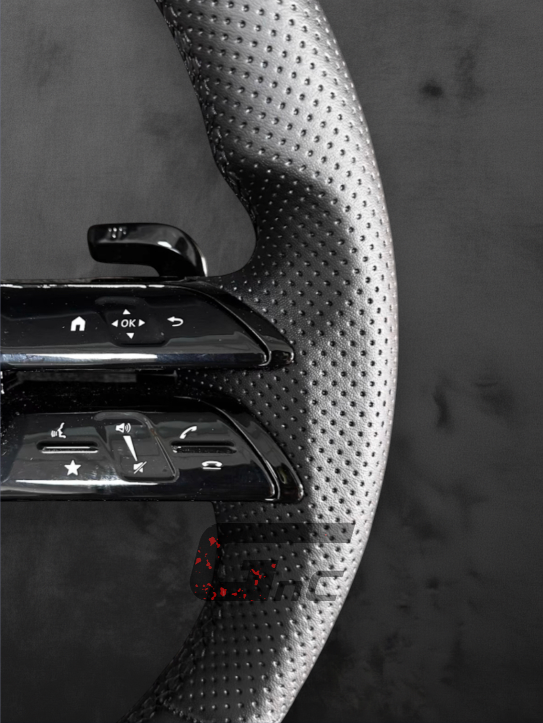 Custom AMG grey perforated leather - Performance Steering Wheel