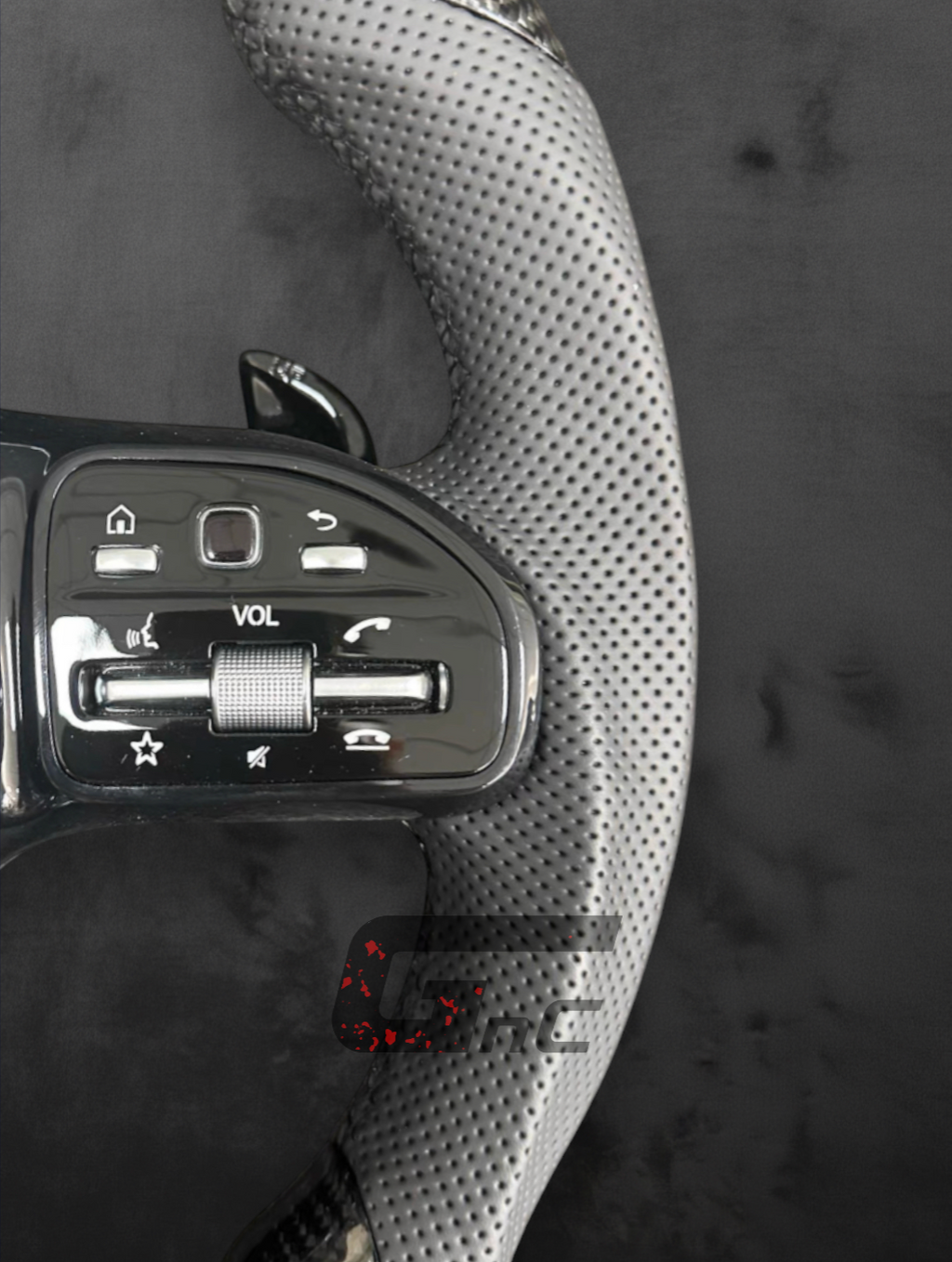 Custom AMG Carbon Performance Steering Wheel — LED Display