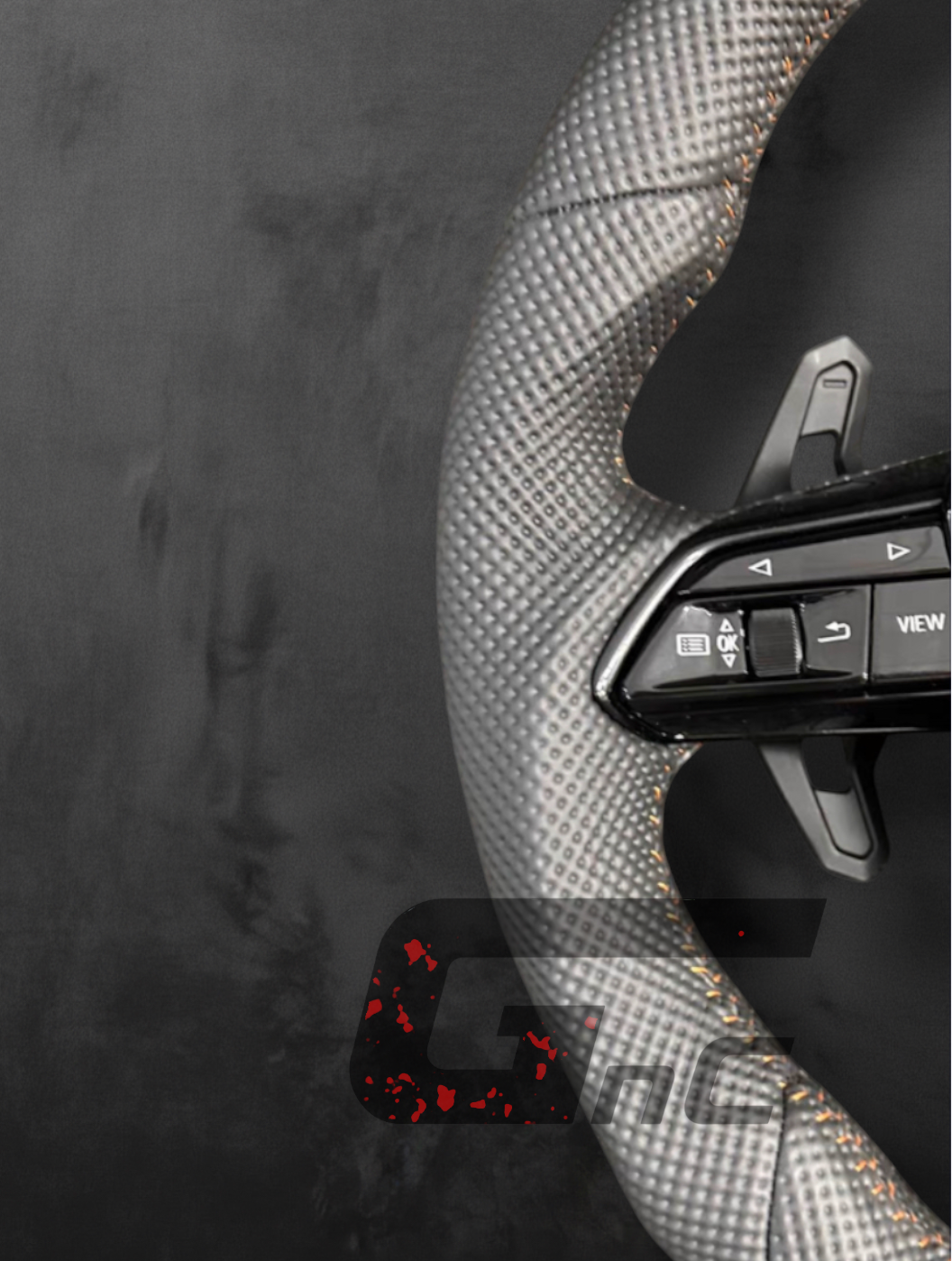 Custom Audi Perforated leather Sport Steering Wheel