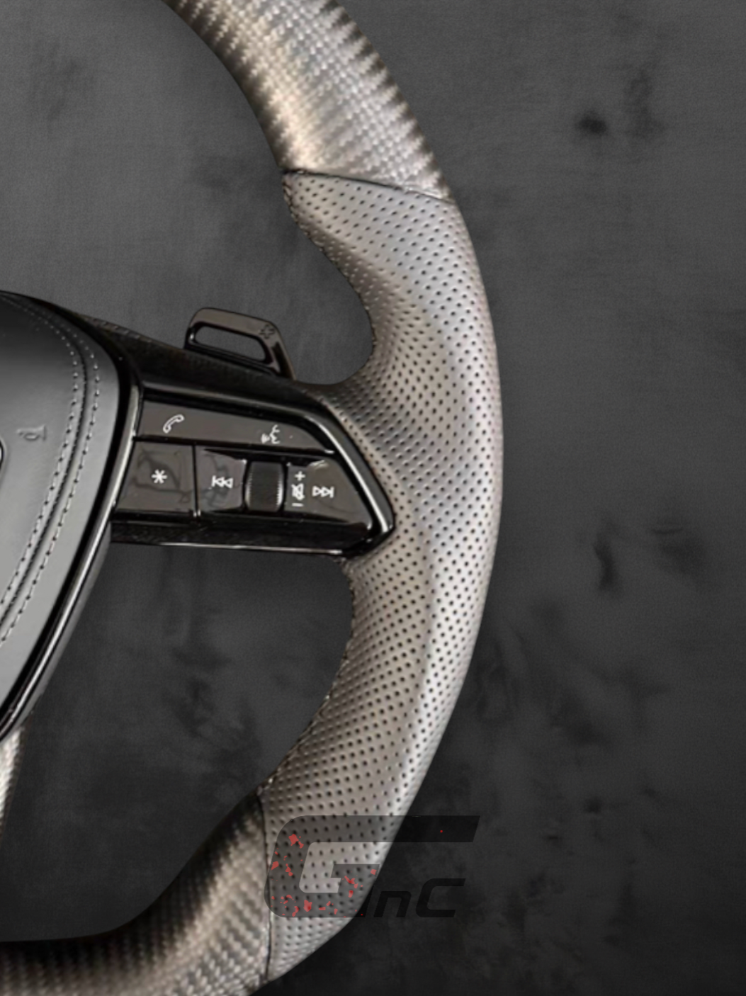 Custom Audi Matte Carbon Sport Steering Wheel