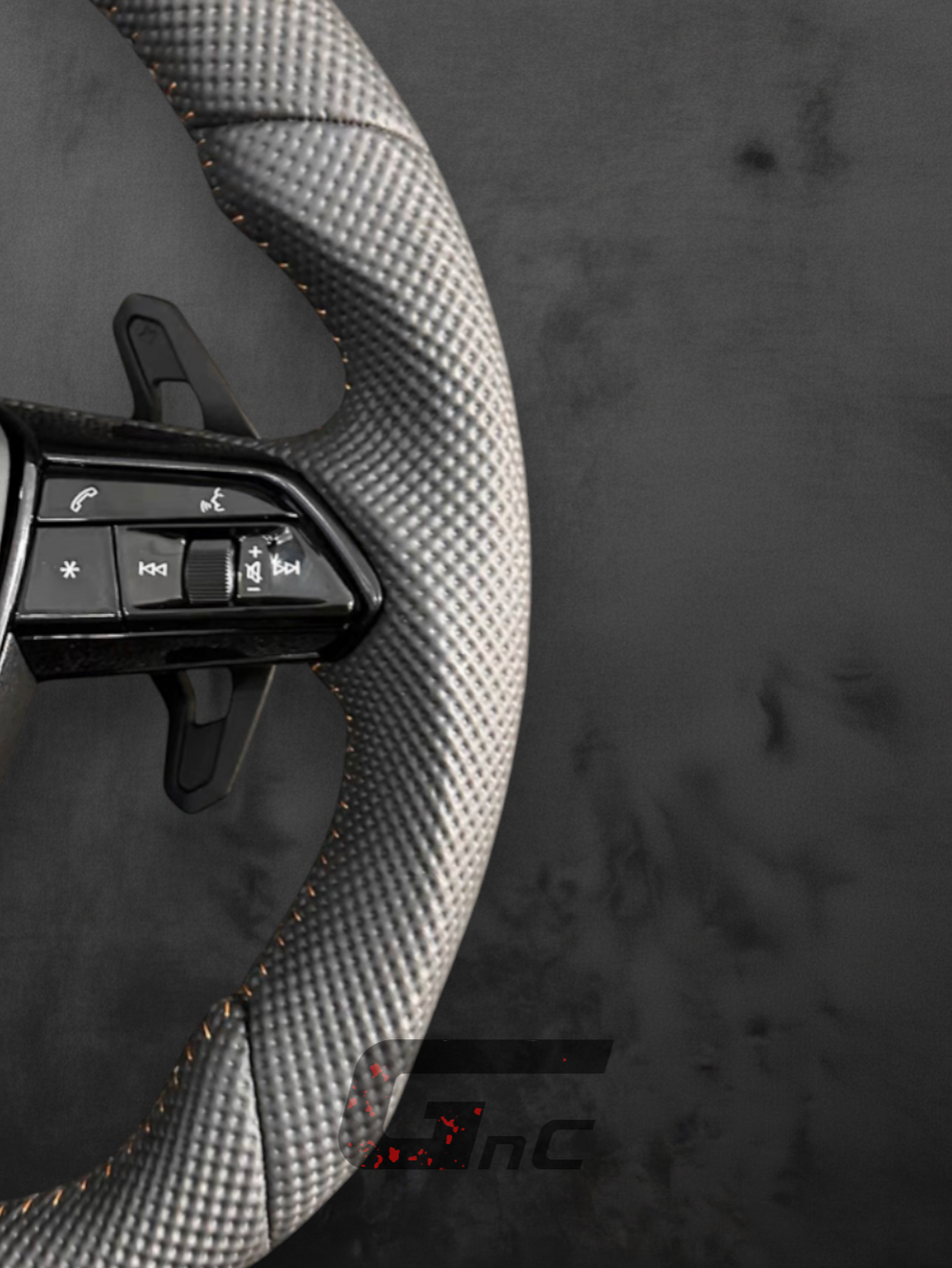 Custom Audi Perforated leather Sport Steering Wheel