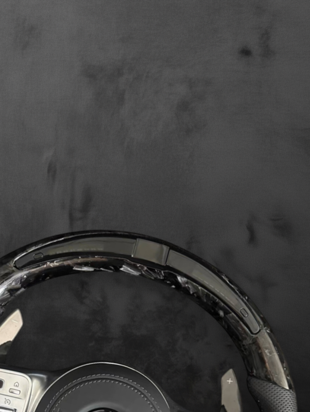 Custom AMG Forged Carbon performance Steering Wheel — LED Display